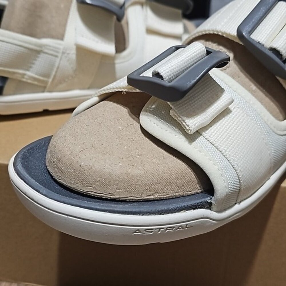 Astral Webber Cream & Gray Sandals Size 9 New - Picture 9 of 10